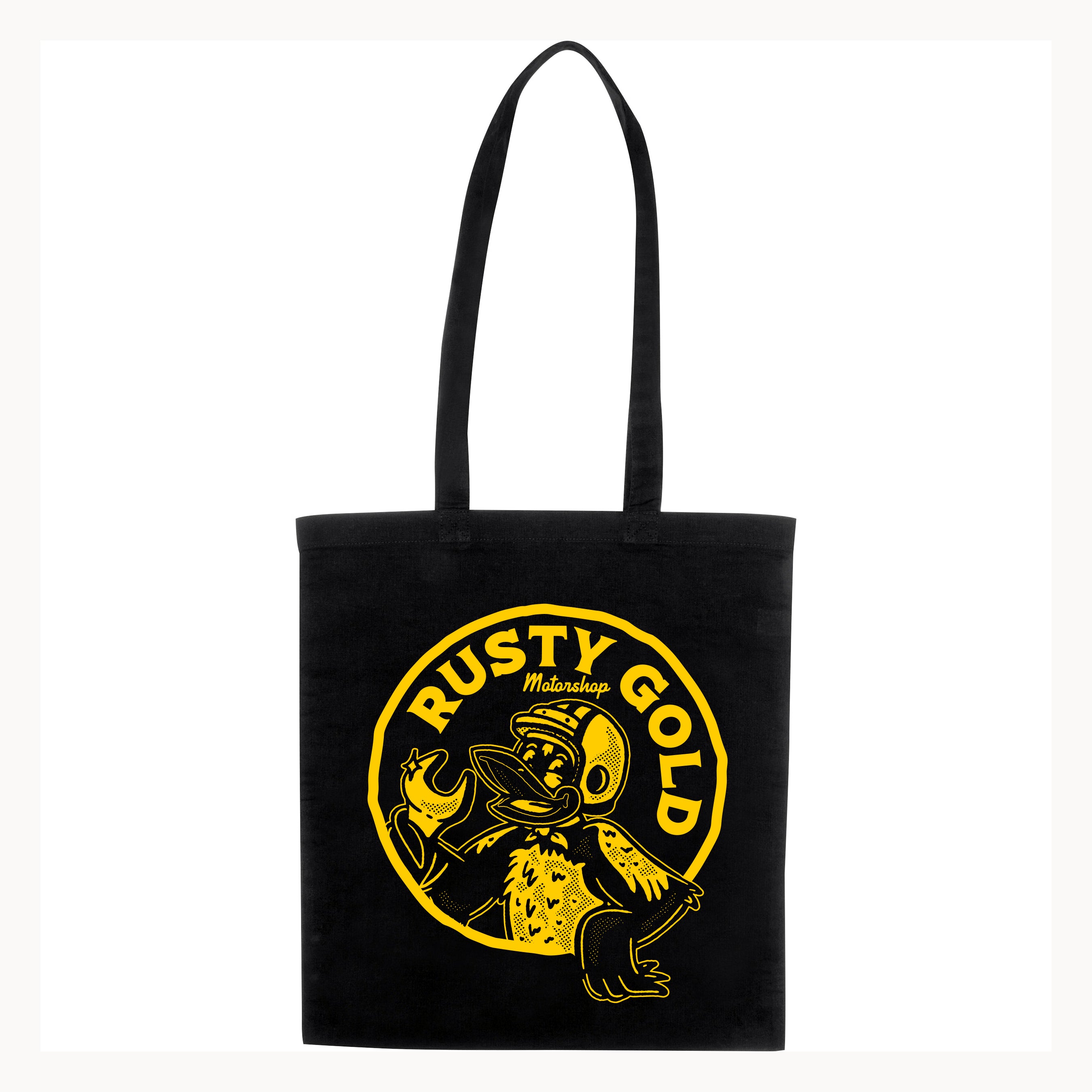 Black gold sales tote bag