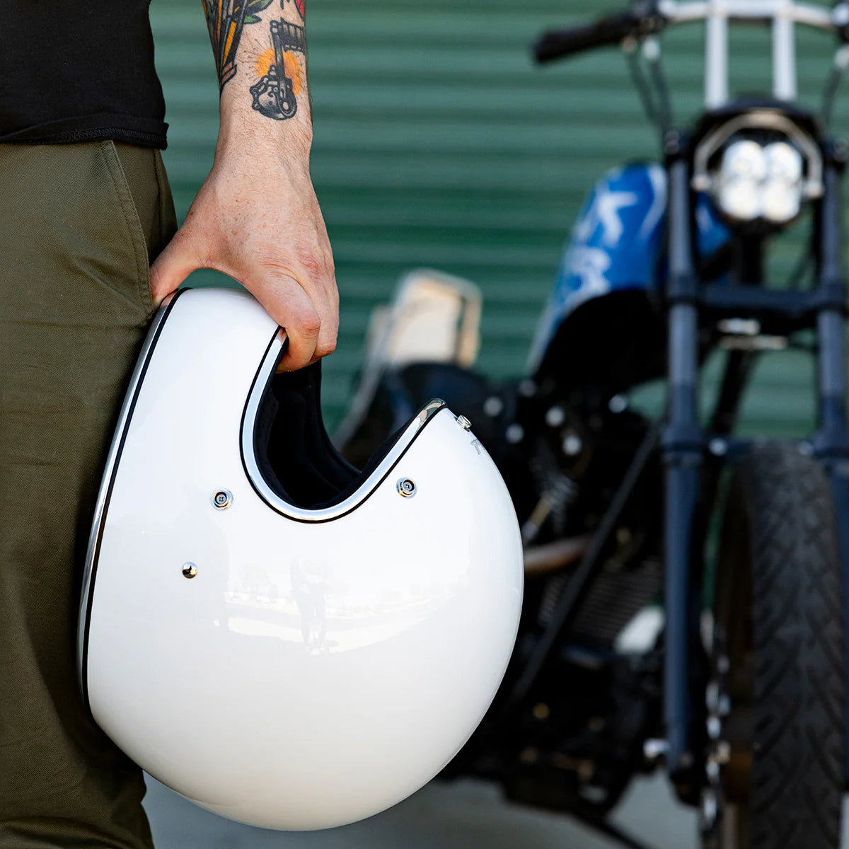 BILTWELL GRINGO HELMET GLOSS WHITE