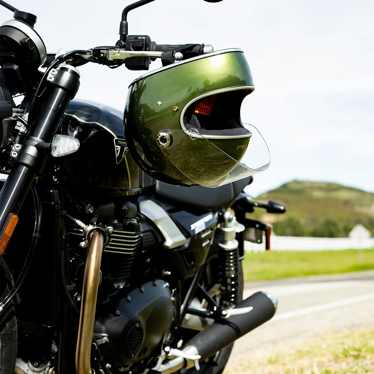 BILTWELL GRINGO S HELMET DART GREEN