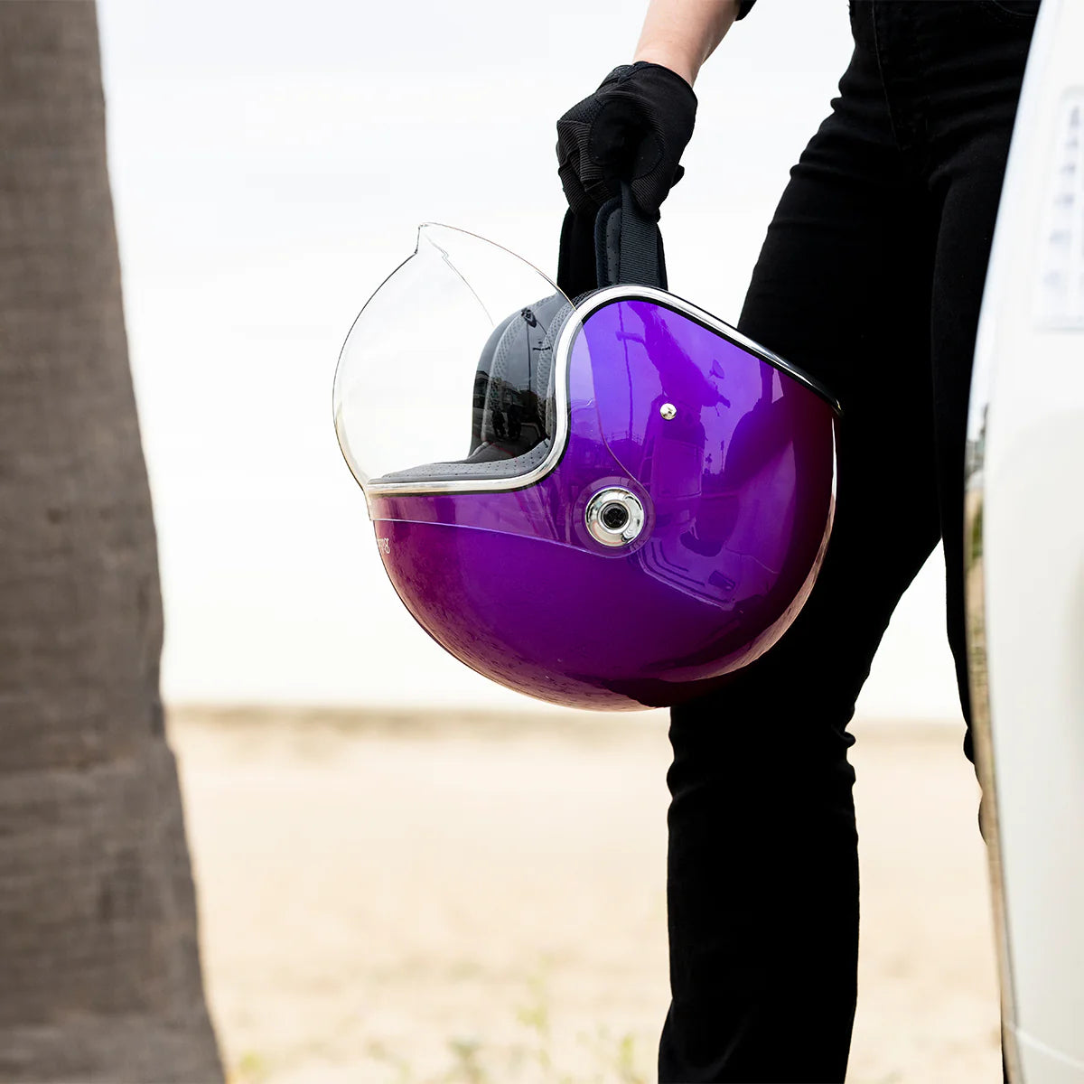 BILTWELL TAHOE HELMET METALLIC GRAPE