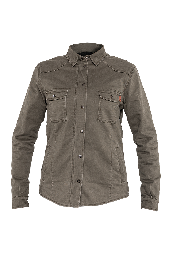 John Doe AAA Motoshirt Jacket Female - Olive Green