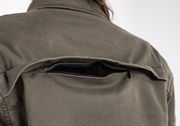 John Doe AAA Motoshirt Jacket Female - Olive Green
