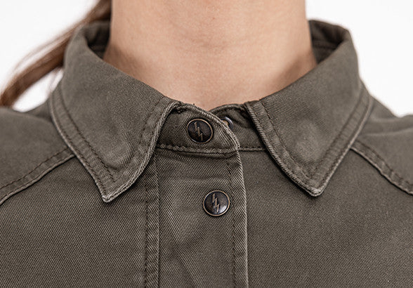 John Doe AAA Motoshirt Jacket Female - Olive Green