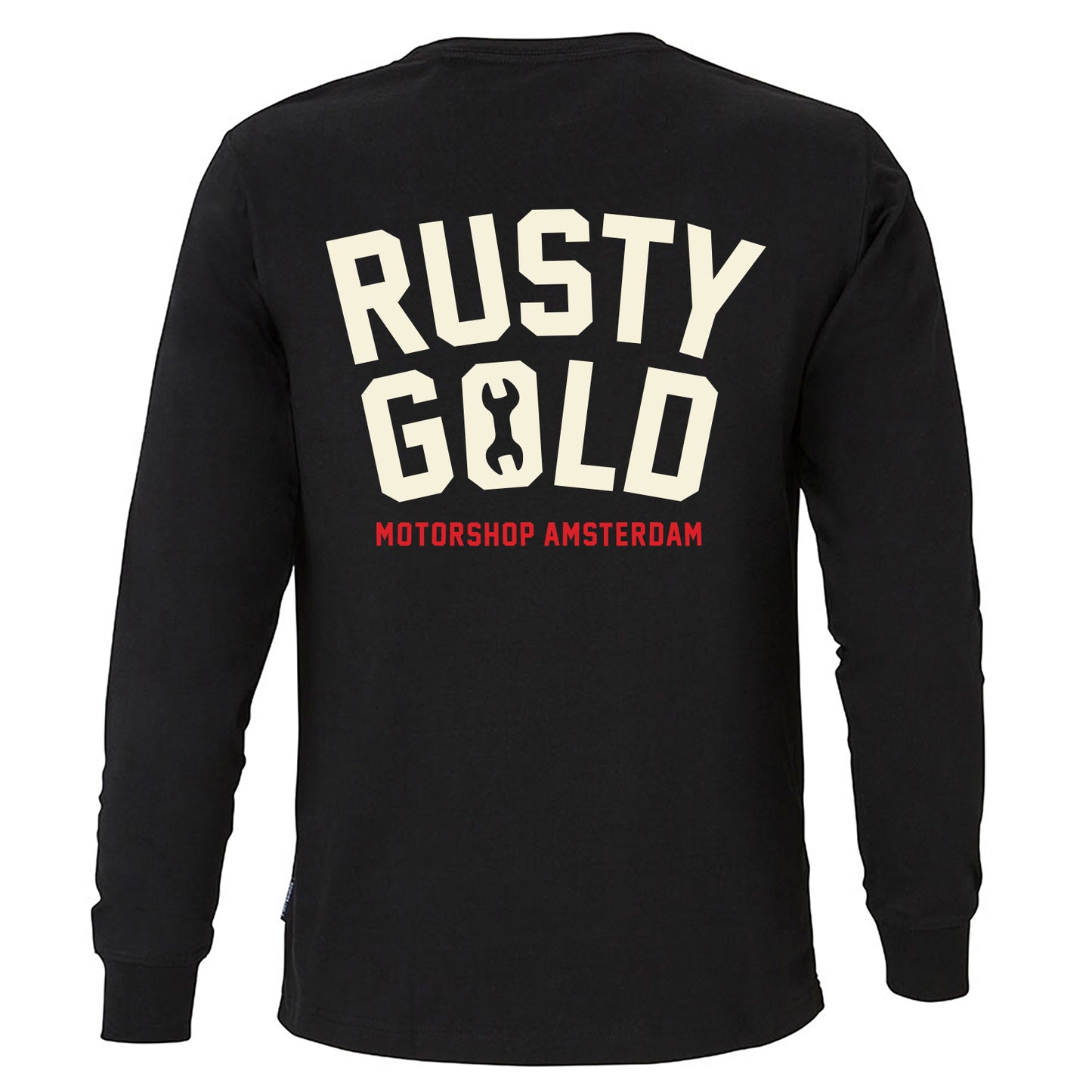Rusty Gold Spanner Long Sleeve Tee Black