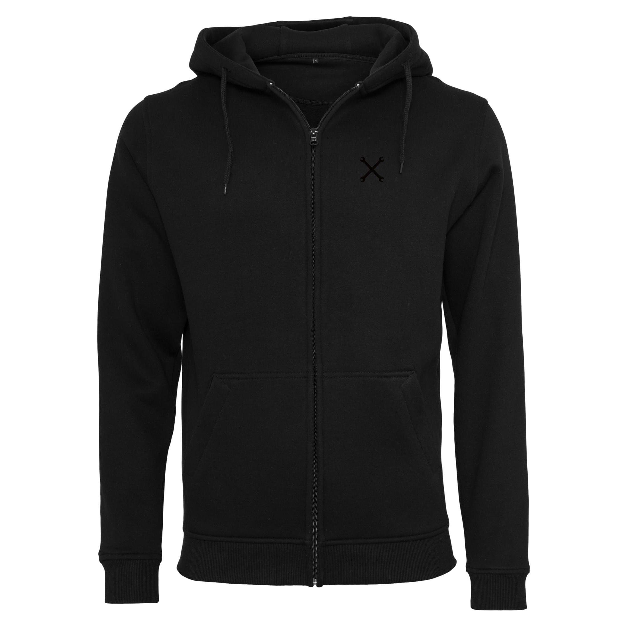 Black Zipper Hoodie